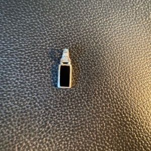 Tiny black onyx pendant